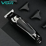 Машинка для стрижки волос триммер профессиональный VGR, фото 2