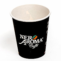 Стакан бумажный БС-175 мл "Nero Aroma" 1 х 50 шт. (20/1), посадочный диаметр 70 мм, произв. ЧТУП "Рэйвбел"