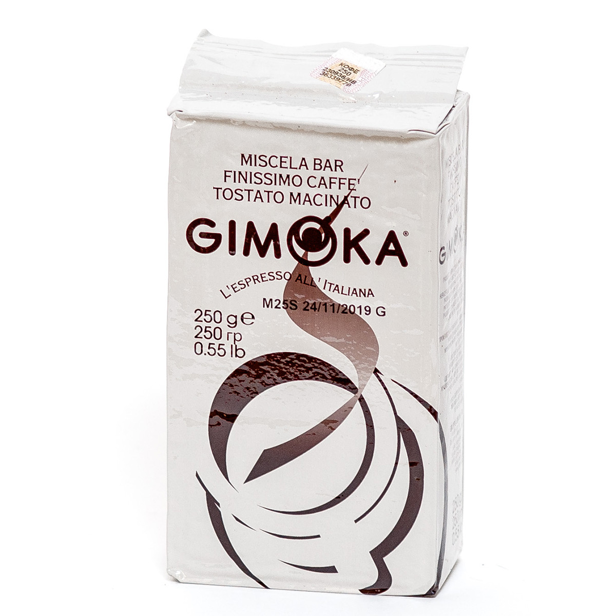 Кофе натуральный жаренный молотый Gimoka "Bianco", ТМ "Gimoka", 250 гр, Италия - фото 1 - id-p223933887