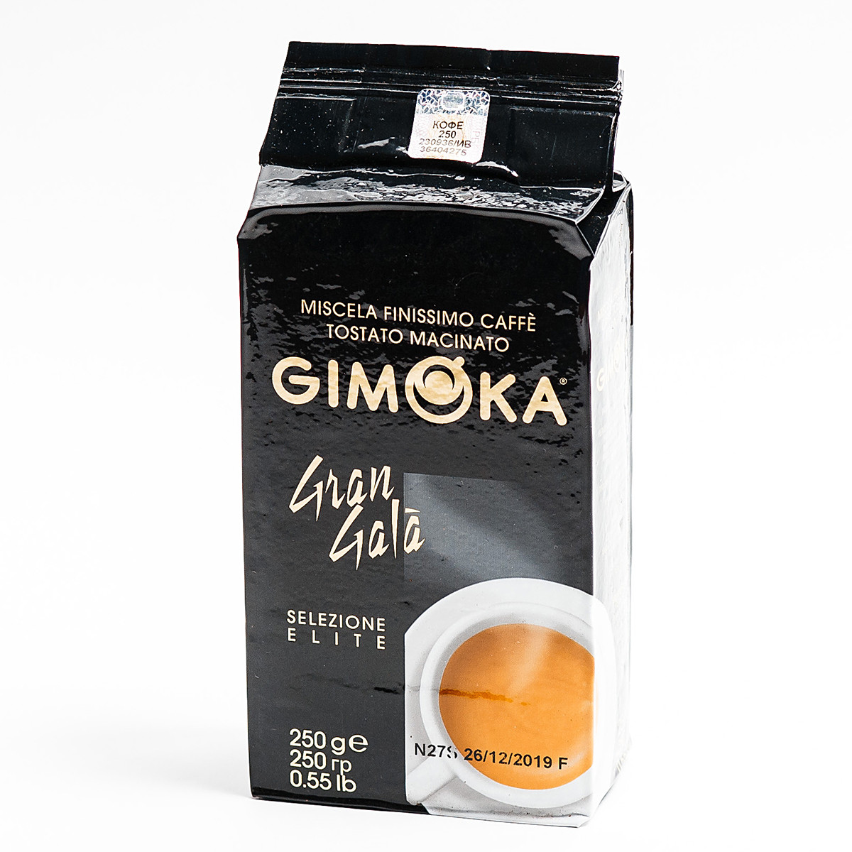 Кофе натуральный жаренный молотый Gimoka "Gran Gala", ТМ "Gimoka", 250 гр, Италия - фото 1 - id-p223933891