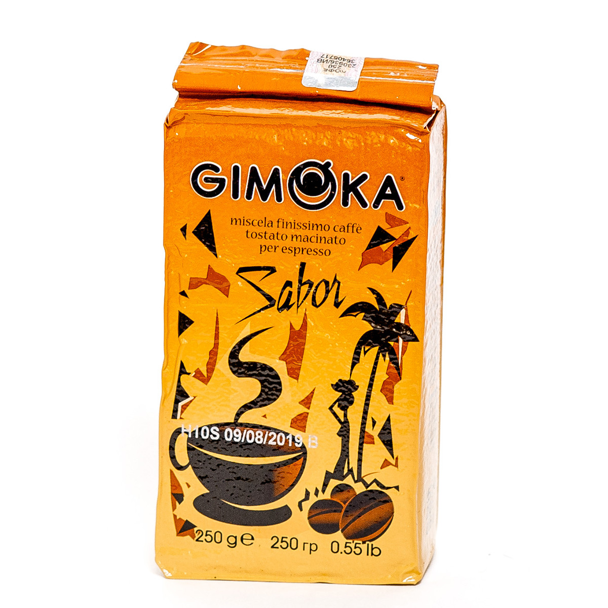 Кофе натуральный жаренный молотый Gimoka "Sabor", ТМ "Gimoka", 250 гр, Италия - фото 1 - id-p223933892