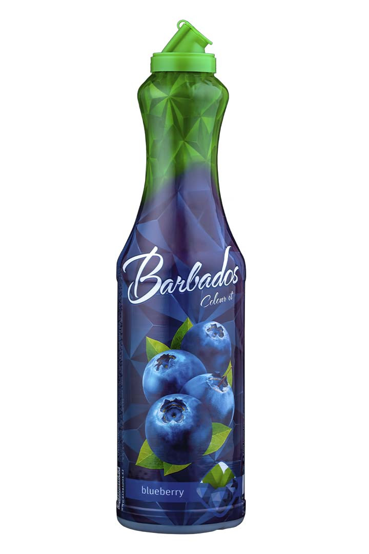 Сироп ТМ "BARBADOS" Blueberries (Черника) 1,0 ПЭТ (1кор/6 шт) - фото 1 - id-p223933907
