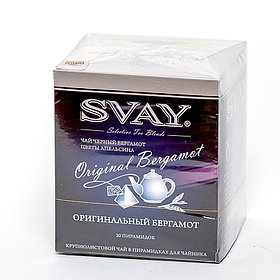 Чай "Svay Original Bergamot", ТМ "SVAY" чай черный с бергамотом и цветами апельсина (пакетированный пирамидка