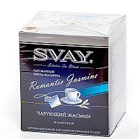 Чай "Svay Romantic Jasmine", ТМ "SVAY" чай зеленый с цветами жасмина (пакетированный саше 20х2 гр)