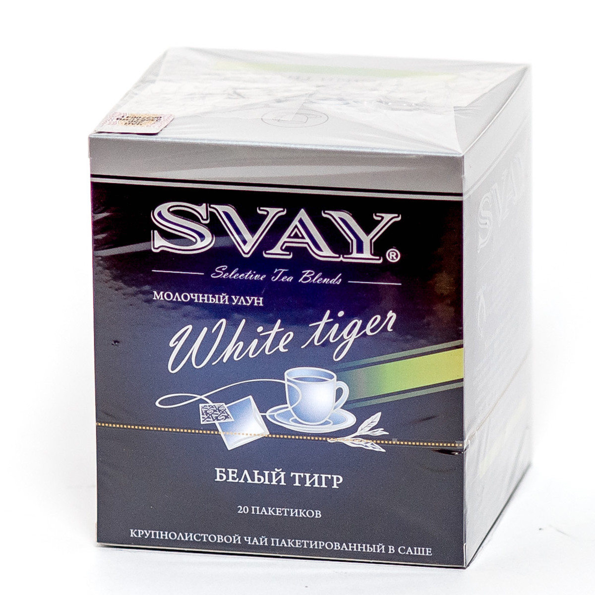 Чай "Svay White Tiger", ТМ "SVAY" чай зеленый Улун, "Молоко" (пакетированный саше 20х2 гр) - фото 1 - id-p223933937