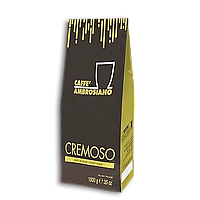 Кофе натуральный жареный в зернах "CREMOSO", ТМ "AMBROSIANO FACTORY", 1 кг (1кор/6шт)