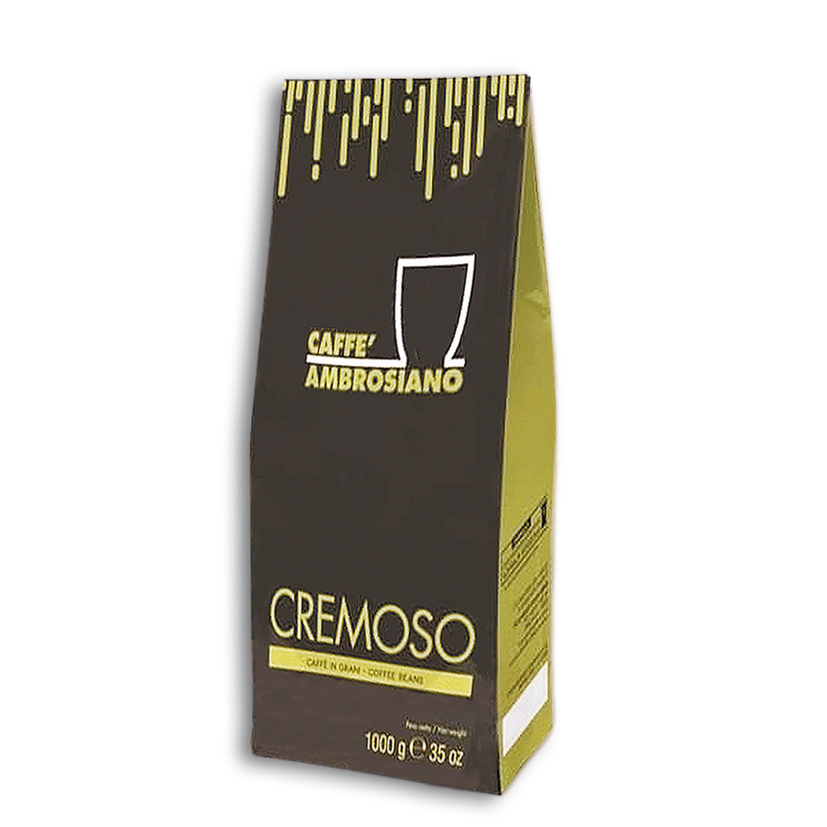 Кофе натуральный жареный в зернах "CREMOSO", ТМ "AMBROSIANO FACTORY", 1 кг (1кор/6шт) - фото 1 - id-p223934936