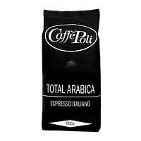 Кофе натуральный жареный в зернах "Total Arabica", ТМ "Caffe Poli", 1 кг (1кор/10шт)