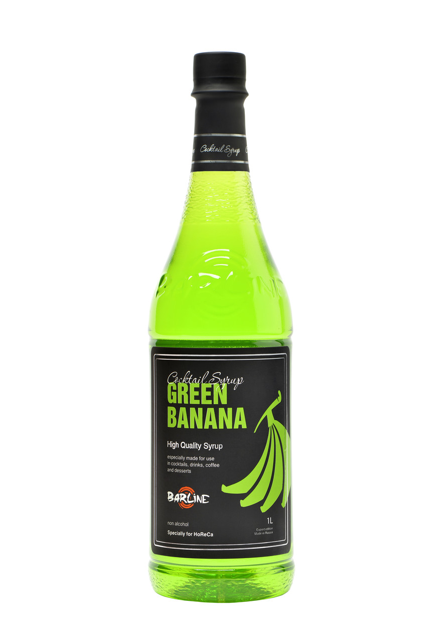 Сироп ТМ "BARLINE" Банан Зеленый 1,0 ПЭТ (1кор/6 шт) - фото 1 - id-p223934125