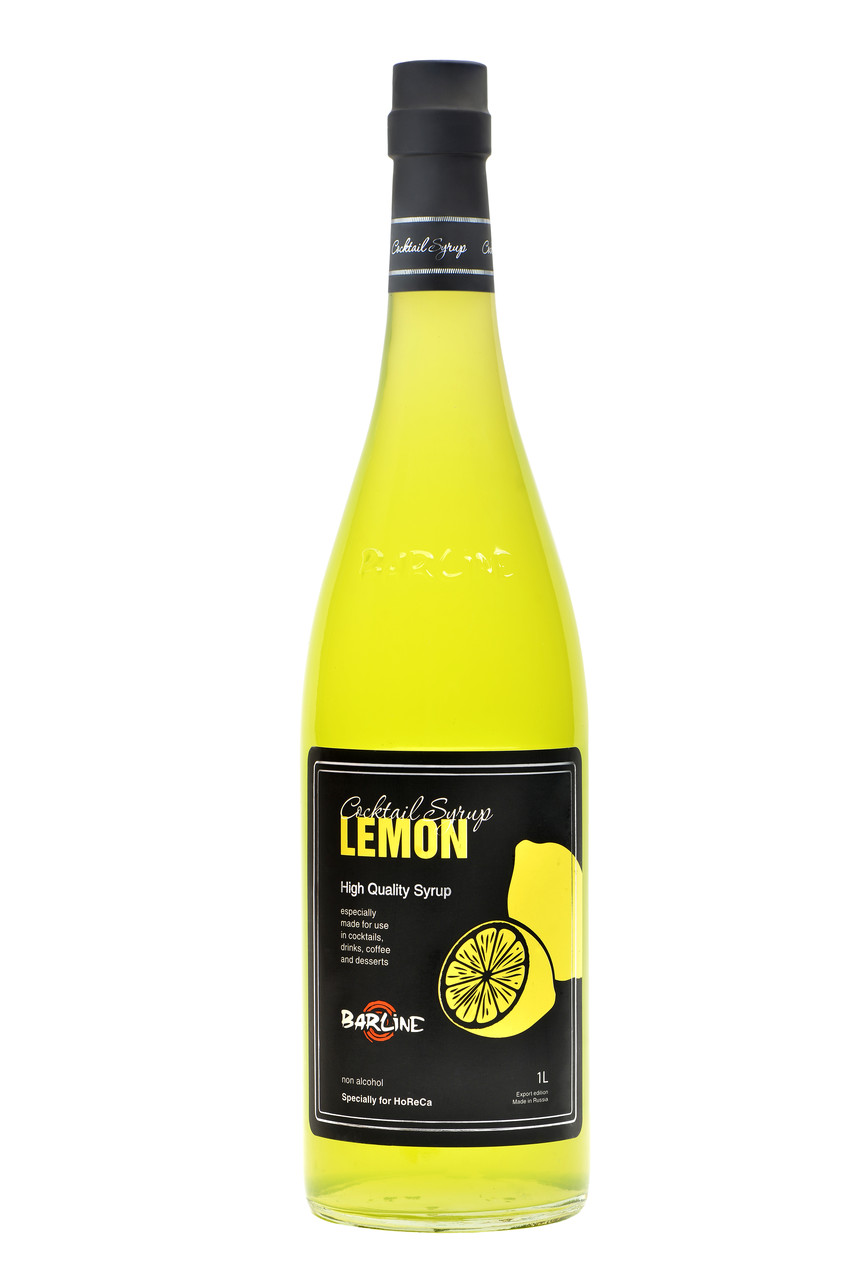 Сироп ТМ "BARLINE" Лимон 1,0 стекло (1кор/6 шт) - фото 1 - id-p223935083
