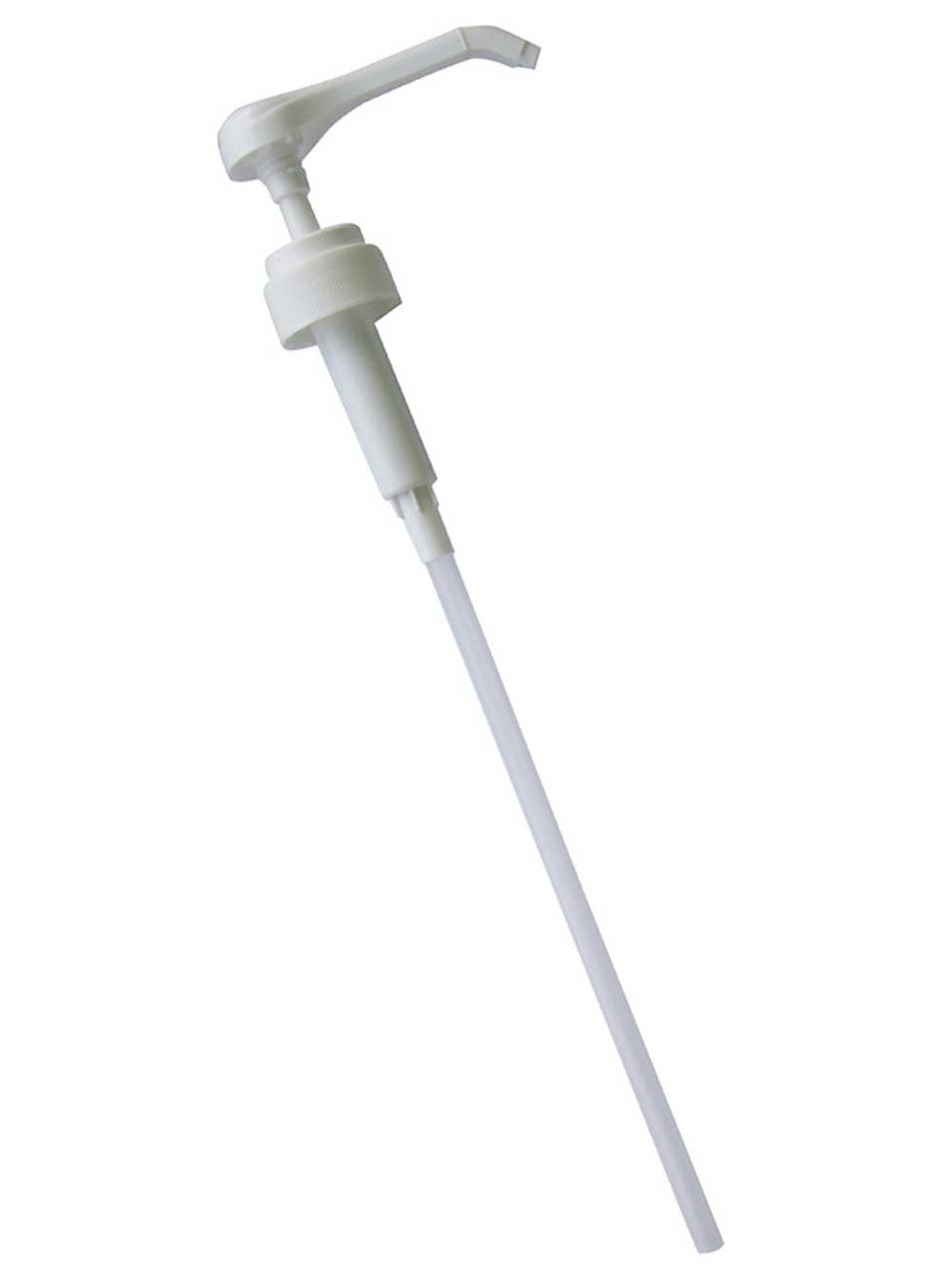 Дозатор для сиропов, ребристый, белый, длина трубки - 20 см, дозировка 5 см3 - фото 1 - id-p223935119