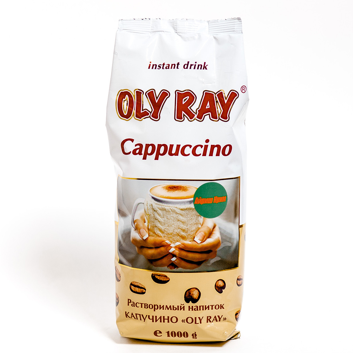 Капучино "Irish Cream", т.м. "OLY RAY", произв. "ARISTOCRAT", растворимый кофейный напиток, 1 кг (1кор/12шт) - фото 1 - id-p223935183