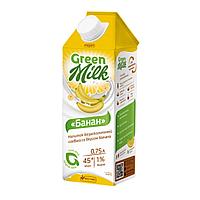 Напиток безалкогольный соевый со вкусом банана "Green Milk", Тетра Пак 0,75 л, Россия\12