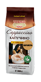 Капучино "Карамель", т.м. "TORINO", произв. "ARISTOCRAT", растворимый кофейный напиток, 1 кг (1кор/12шт)