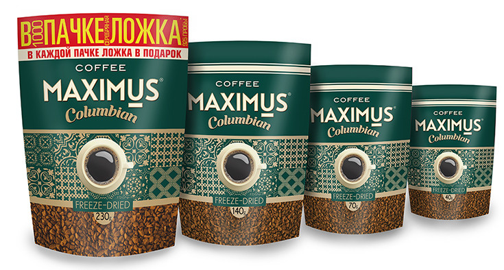 Кофе сублимированный "Columbian" ТМ Maximus м/у 230 гр (1*15) - фото 1 - id-p223934425