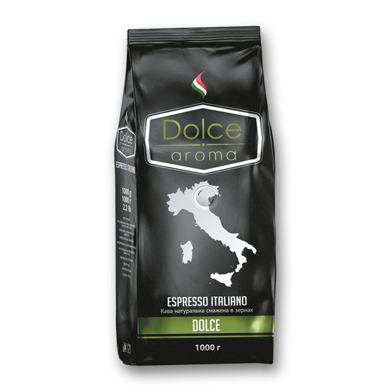 Кофе в зернах Dolce Aroma DOLCE, ТМ "Dolce Aroma", 1 кг (1кор/10шт) - фото 1 - id-p223934436