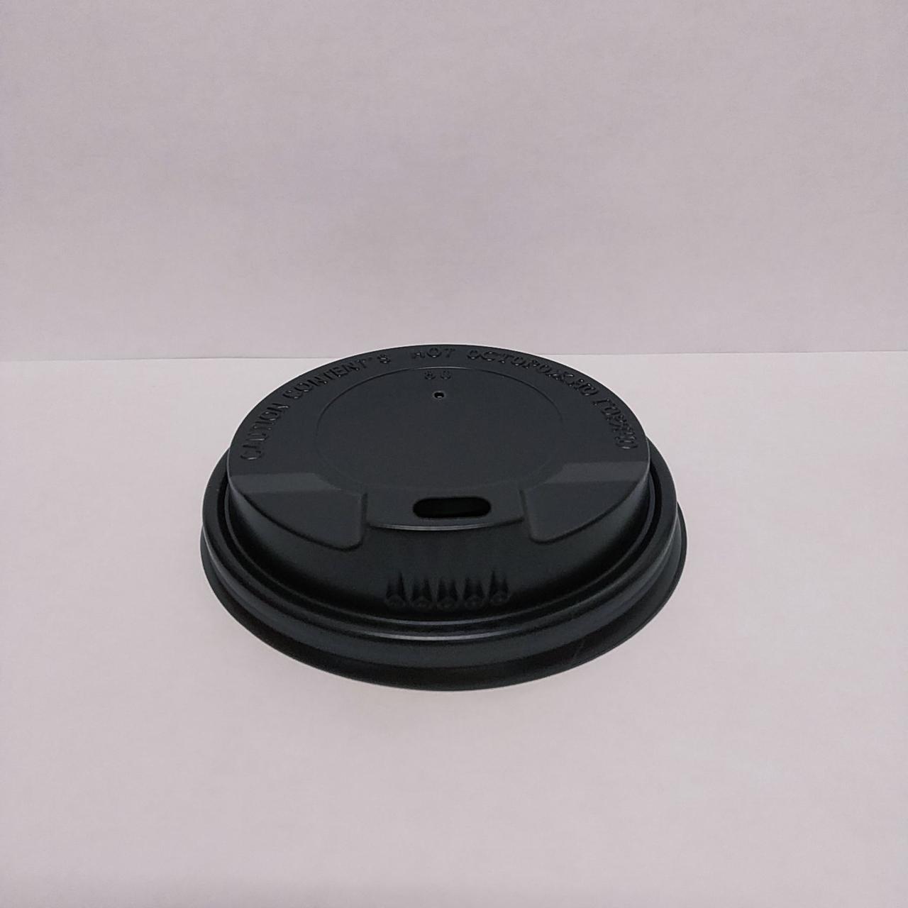 Крышка пластиковая Дифлон, черная, D=80 мм (1х50) (50/1) - фото 1 - id-p223934452