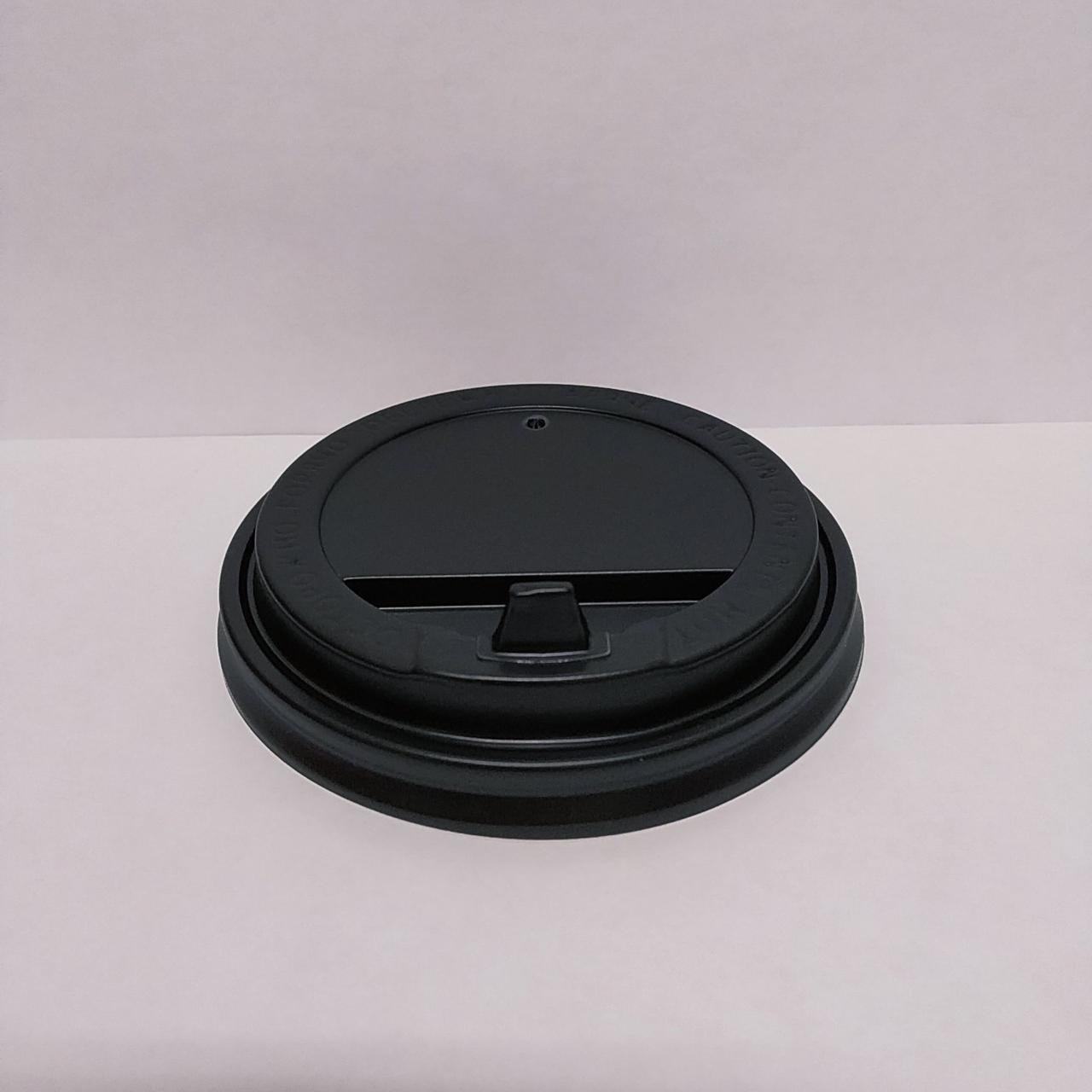 Крышка пластиковая Дифлон, черная, D=89 мм (1х50) (40/1) - фото 1 - id-p223934453