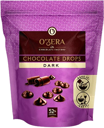 ПШ513 КДВ Горький шоколад O Zera Chocolat Dark drops 55% 16шт/70г