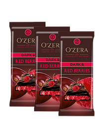 ОС825 КДВ Горький шоколад с начинкой O"Zera Dark&Red berries, 15шт/90г РФ