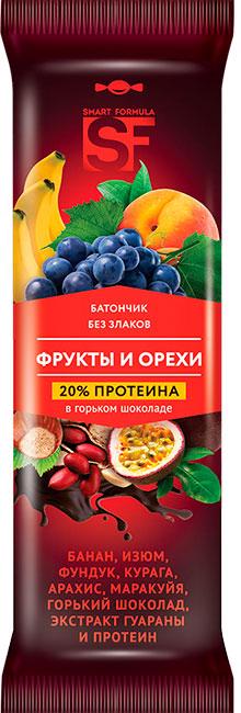 ОС1241 КДВ  Бат. Smart Formula фрукты, орехи и протеин, 15шт/40г РФ