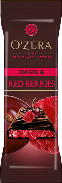 ОС826 КДВ Горький шоколад с начинкой O"Zera Dark&Red berries, 15шт/40г РФ