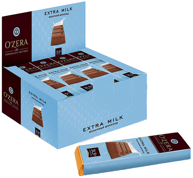 ПШ506 КДВ Молочный шоколад Extra milk, 20шт/42г РФ - фото 1 - id-p223934497