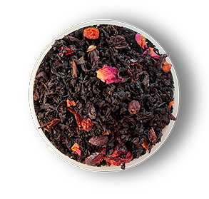 Чай "Дикая ягода", ТМ "Чайные шедевры" черный байховый листовой с растительным сырьем и ароматом лесных ягод,