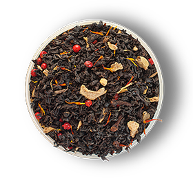 Чай "Танец огня", ТМ "Чайные шедевры" черный байховый листовой с растительным сырьем, 500 гр