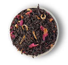 Чай "Таинственный сад", ТМ "Чайные шедевры" черный байховый листовой с растительным сырьем и ароматом малины и