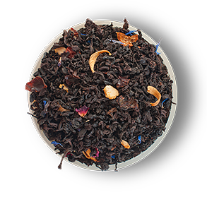 Чай "Настоящее удовольствие", ТМ "Чайные шедевры" черный байховый листовой с растительным сырьем и ароматом - фото 1 - id-p223934532