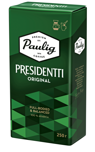 Кофе натуральный молотый Paulig Presidentti Original UTZ IP, 250 г (1кор/12шт) - фото 1 - id-p223934576