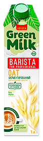 Напиток безалкогольный ОВСЯНЫЙ "Green Milk Barista", Тетра Пак 1 л, Россия\12