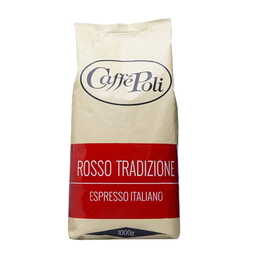 Кофе натуральный жареный в зернах "Rosso Tradizione", ТМ "Caffe Poli", 1 кг (1кор/10шт) - фото 1 - id-p223934621