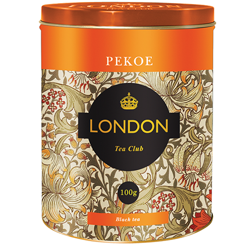 Чай черный байховый "PEKOE" ТМ "London Tea Club", ж/б, 100 гр (1*5) - фото 1 - id-p223934646