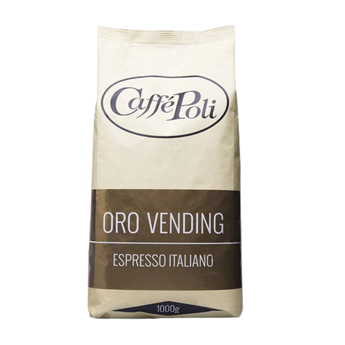 Кофе натуральный жареный в зернах "Oro Vending", ТМ "Caffe Poli", 1 кг (1кор/10шт) - фото 1 - id-p223934740