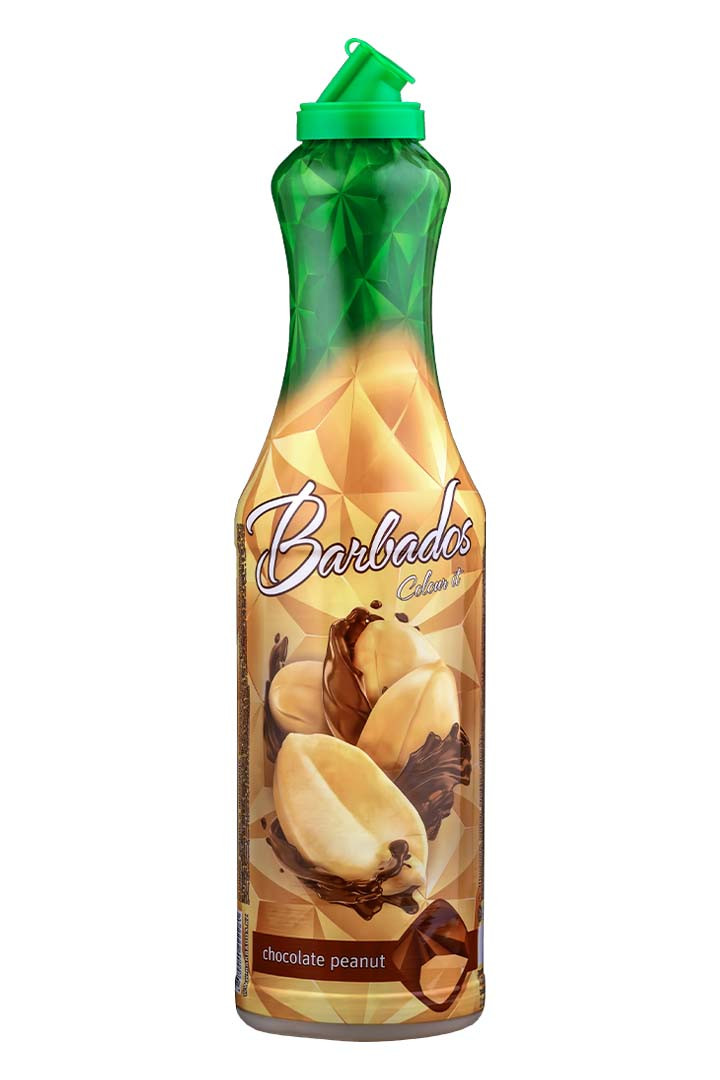 Сироп ТМ "BARBADOS" Chocolate peanuts (Арахис в шоколаде) 1,0 ПЭТ (1кор/6 шт) - фото 1 - id-p223934779