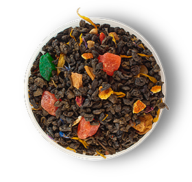Чай "Сокровищница шейха", ТМ "Чайные шедевры" зеленый байховый листовой с растительным сырьем и ароматом