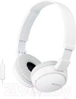 Наушники-гарнитура Sony MDR-ZX110APW