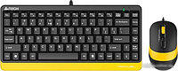 Офисный набор A4Tech Fstyler F1110 (черный/желтый)