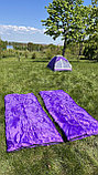 Спальный мешок 2в1 Calviano BRUNI 300г/м2 (фиолетовый), фото 3