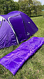 Спальный мешок 2в1 Calviano BRUNI 300г/м2 (фиолетовый), фото 5
