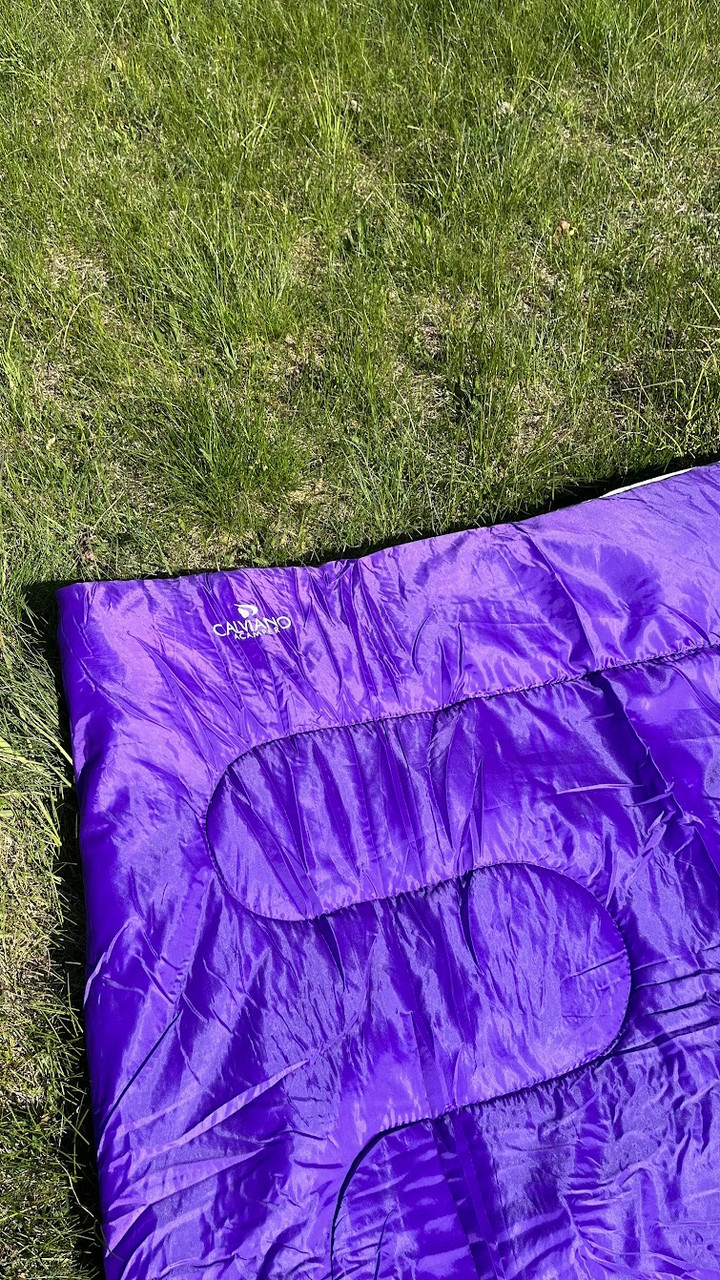 Спальный мешок 2в1 Calviano BRUNI 300г/м2 (фиолетовый) - фото 8 - id-p223943677