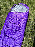 Спальный мешок Calviano BERGEN 300г/м2 (фиолетово-серый), фото 6