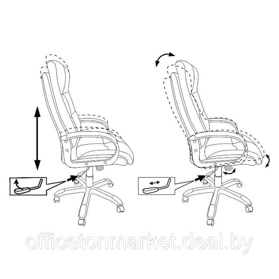 Кресло для руководителя Бюрократ CH-824 песочный Light-21, ткань, пластик - фото 5 - id-p223922628