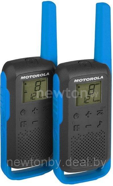 Портативная радиостанция Motorola T62 Walkie-talkie (черный/синий) - фото 1 - id-p223949270