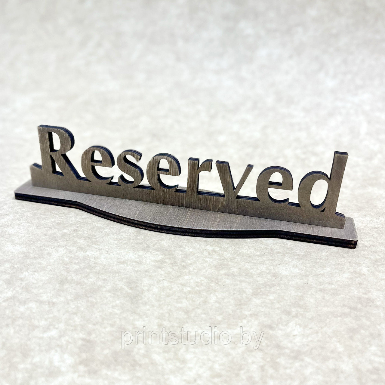 Табличка деревянная "СТОЛ ЗАКАЗАН" или "RESERVED" для кафе / бара / ресторана 230*35*45 мм - фото 2 - id-p223603242