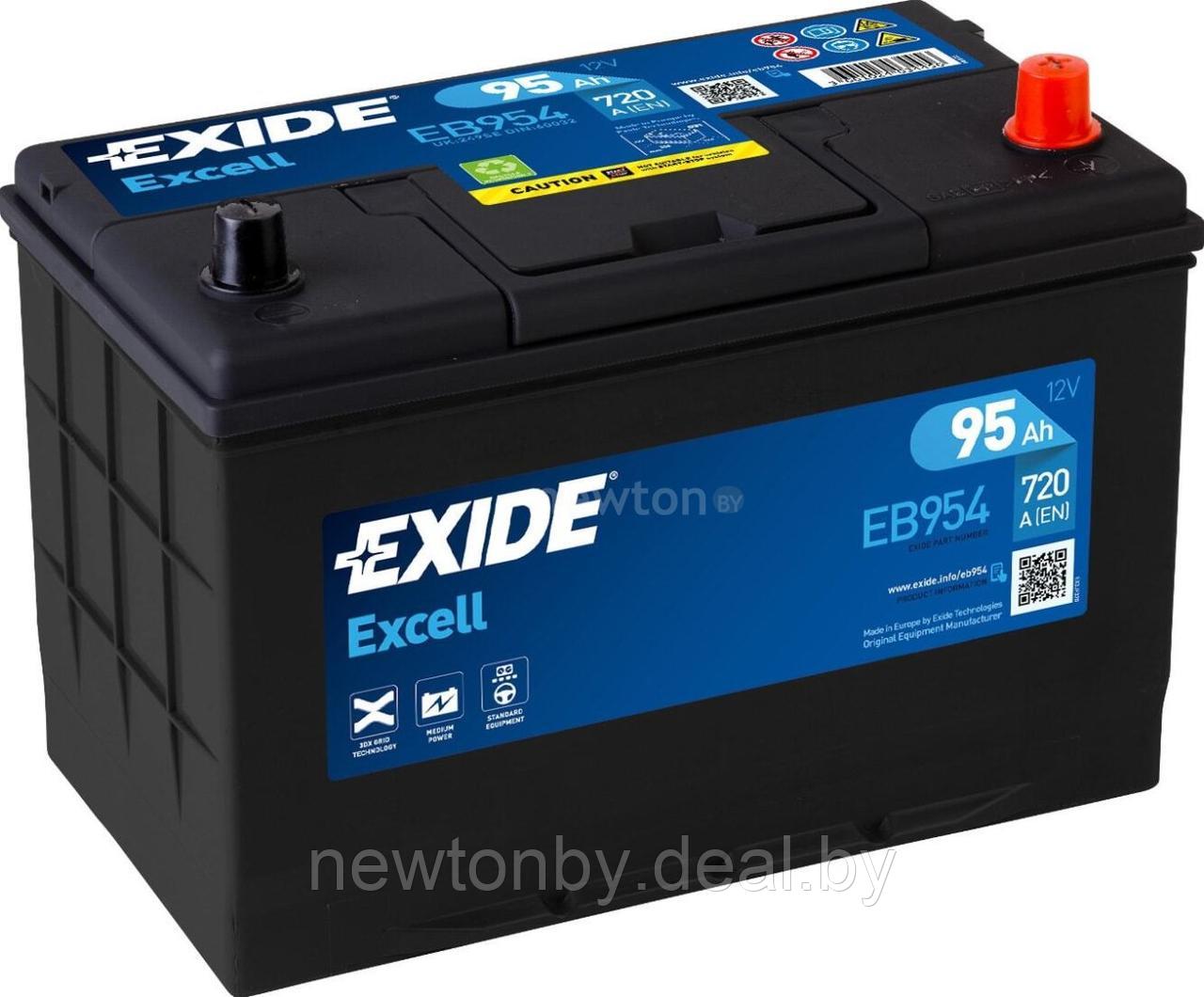 Автомобильный аккумулятор Exide Excell EB954 (95 А·ч) - фото 1 - id-p223949645