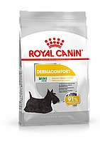 Royal Canin Mini Dermacomfort сухой корм для взрослых и стареющих собак мелких размеров,1кг (Россия)