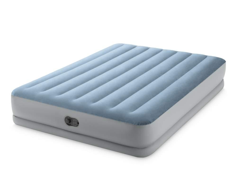 64159 Матрас-кровать надувная Mid-Rise Comfort со встроенным USB-насосом 152х206х36см до 273кг